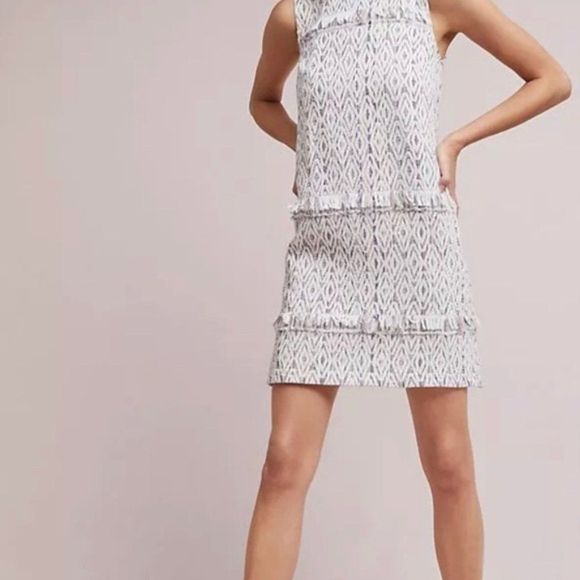 ANTHROPOLOGIE Akemi + Kin Tweed Shift Dress Size 12 - Picture 1 of 10